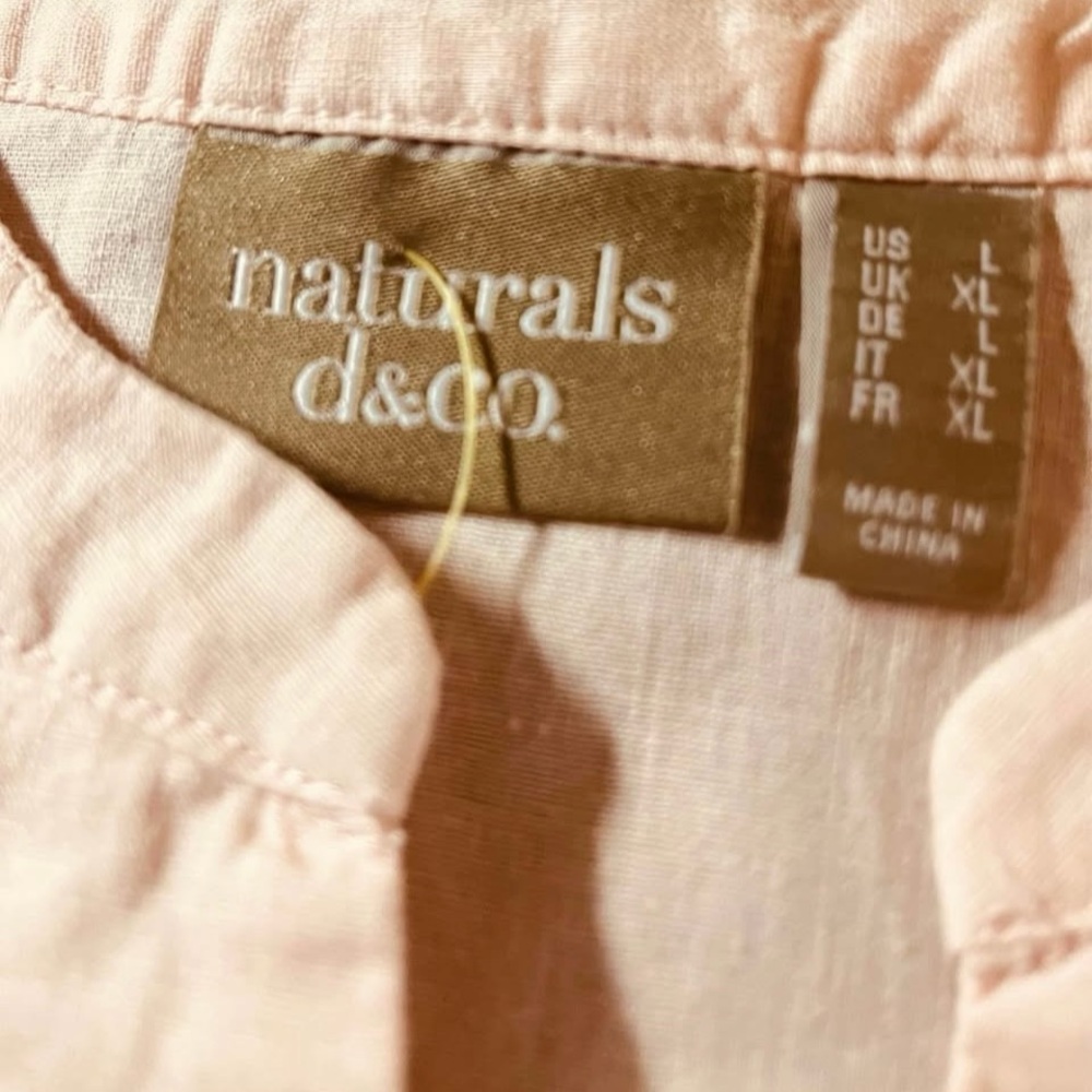 Peach color Boxy Blouse with short Sleeves - Picture 10 of 10